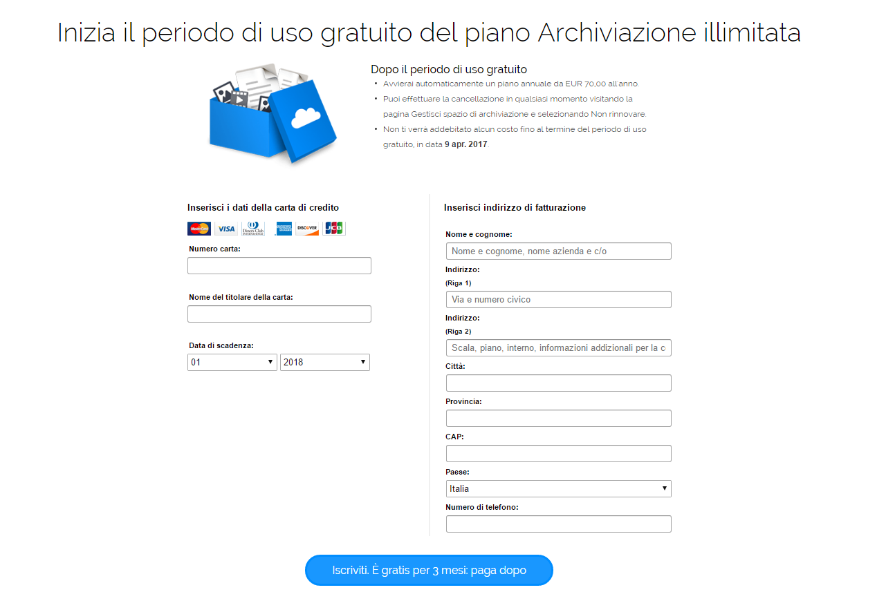 Amazon cloud guida