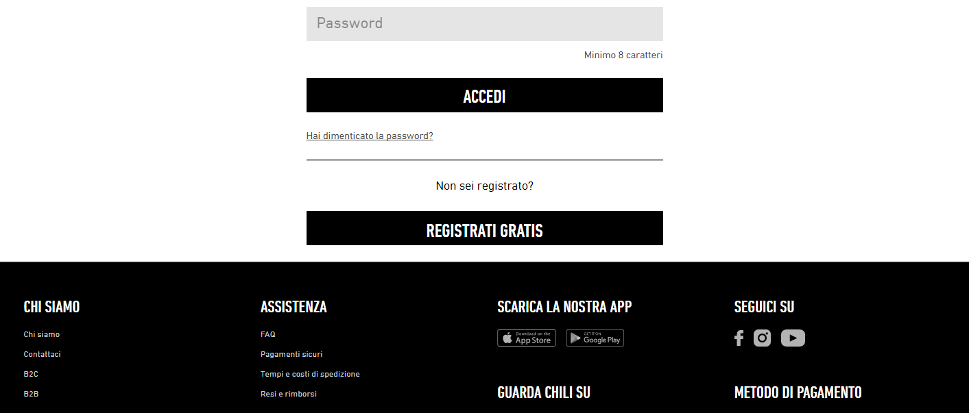 Registrazione chili tv1