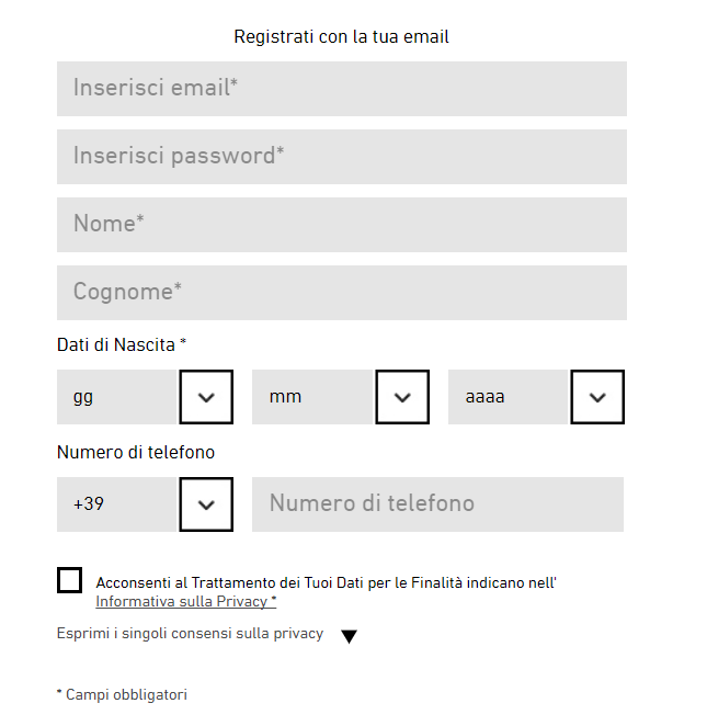 Registrazione chili tv2