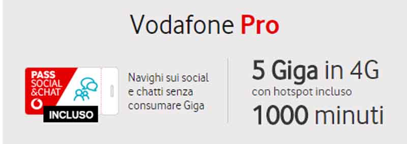 Offerta vodafone pro