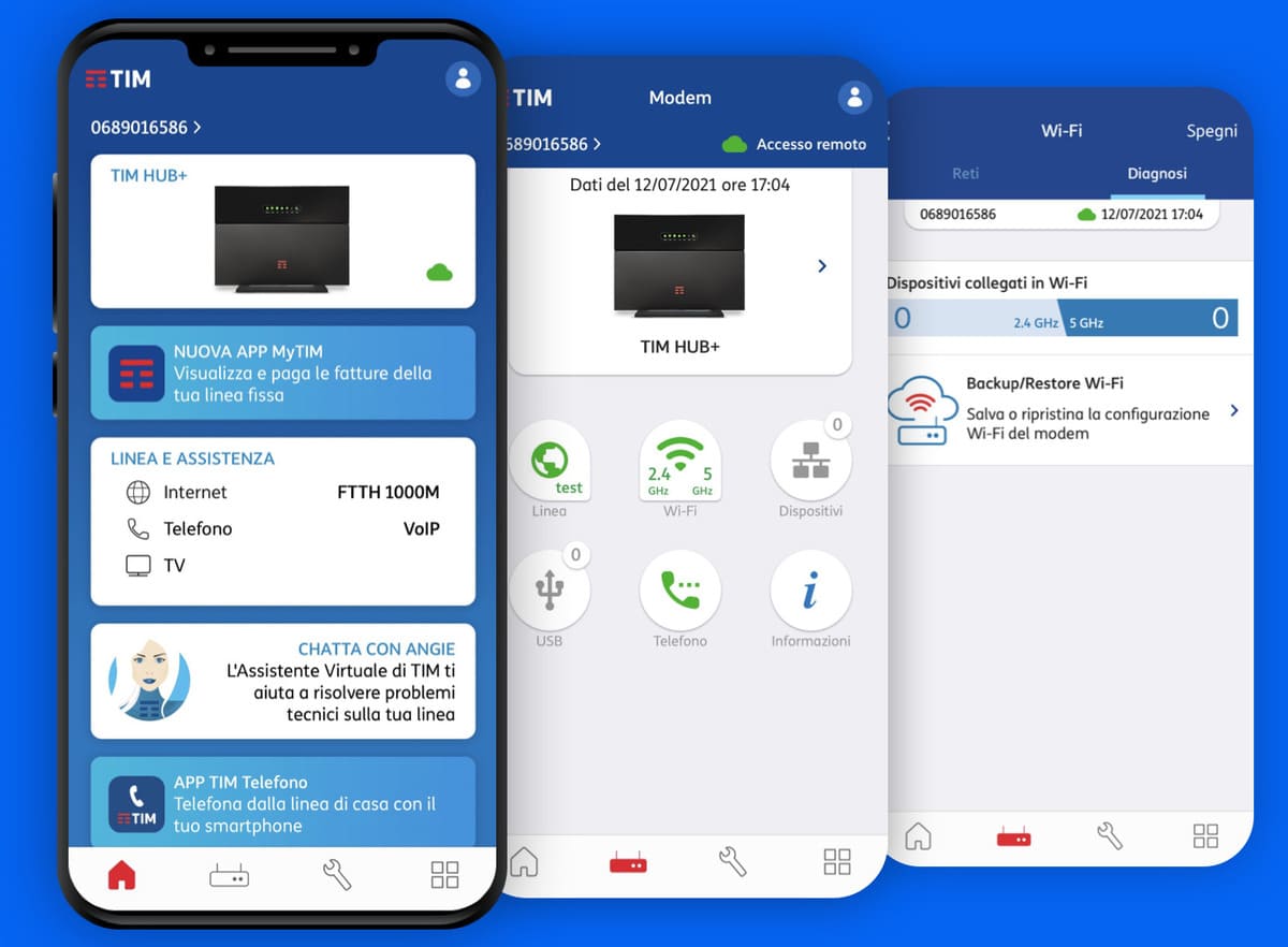 App modem tim