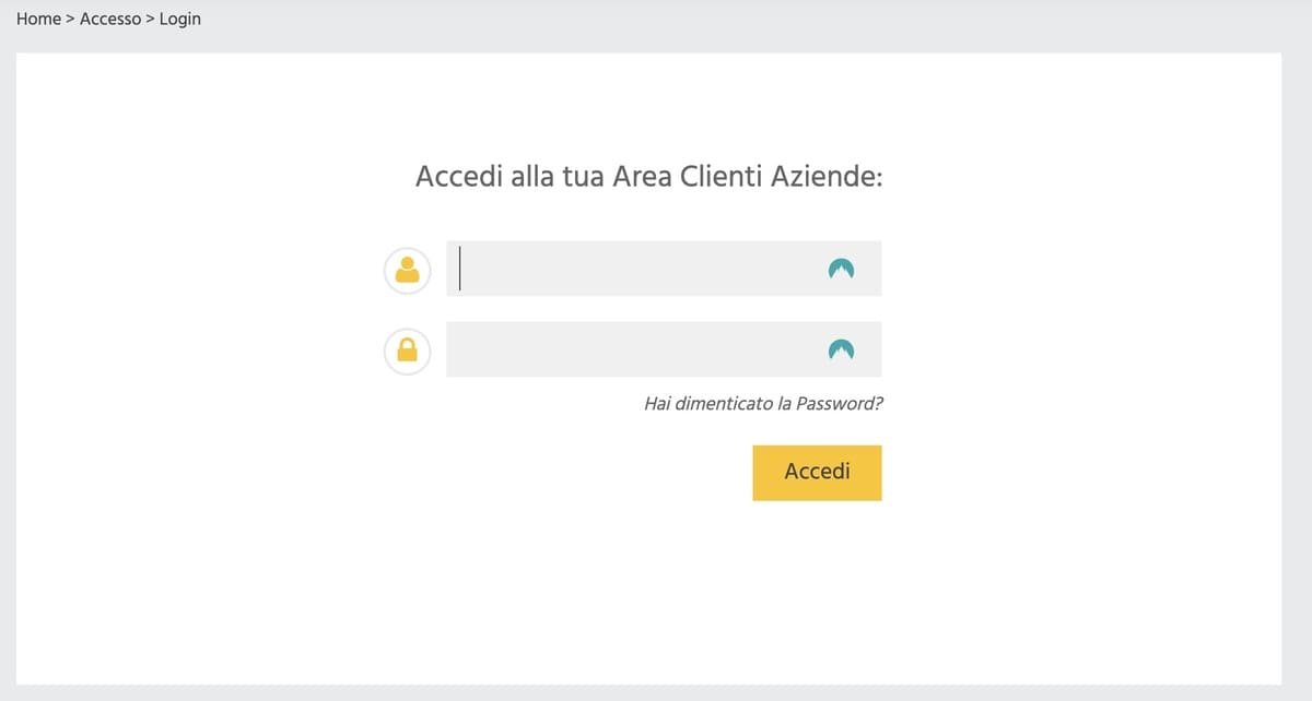 Area clienti aziende fastweb