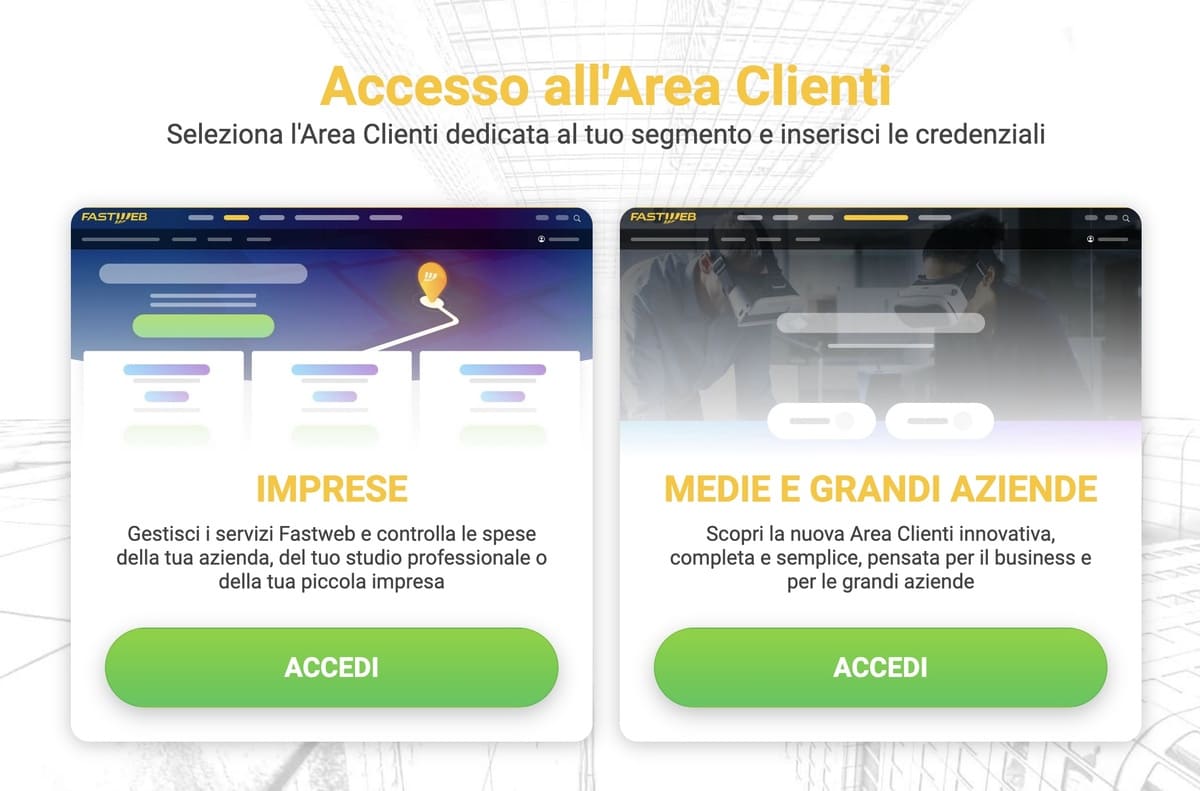 Area clienti fastweb imprese