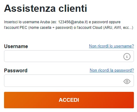 Assistenza clienti aruba fibra