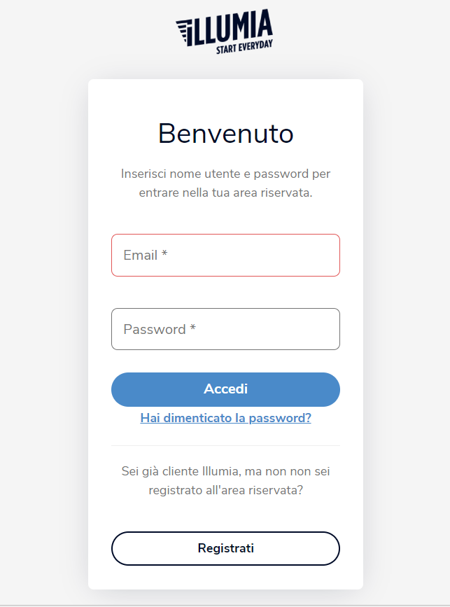 Illumia area clienti