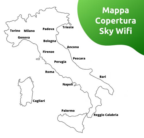 Mappa copertura sky wifi