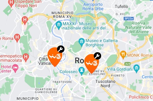Mappa negozi wind tre business