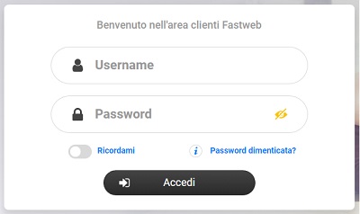 Myfastweb accesso