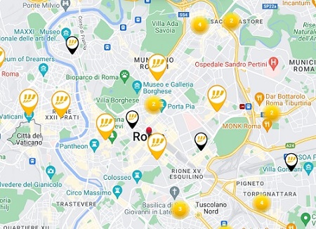 Negozi fastweb mappa