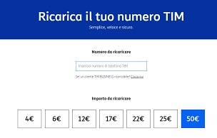 Ricarica tim online