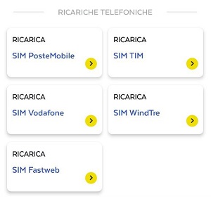 Ricarica tim postepay