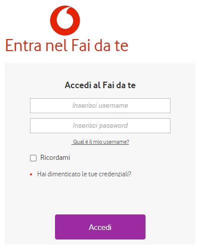 Vodafone business numero fai da te